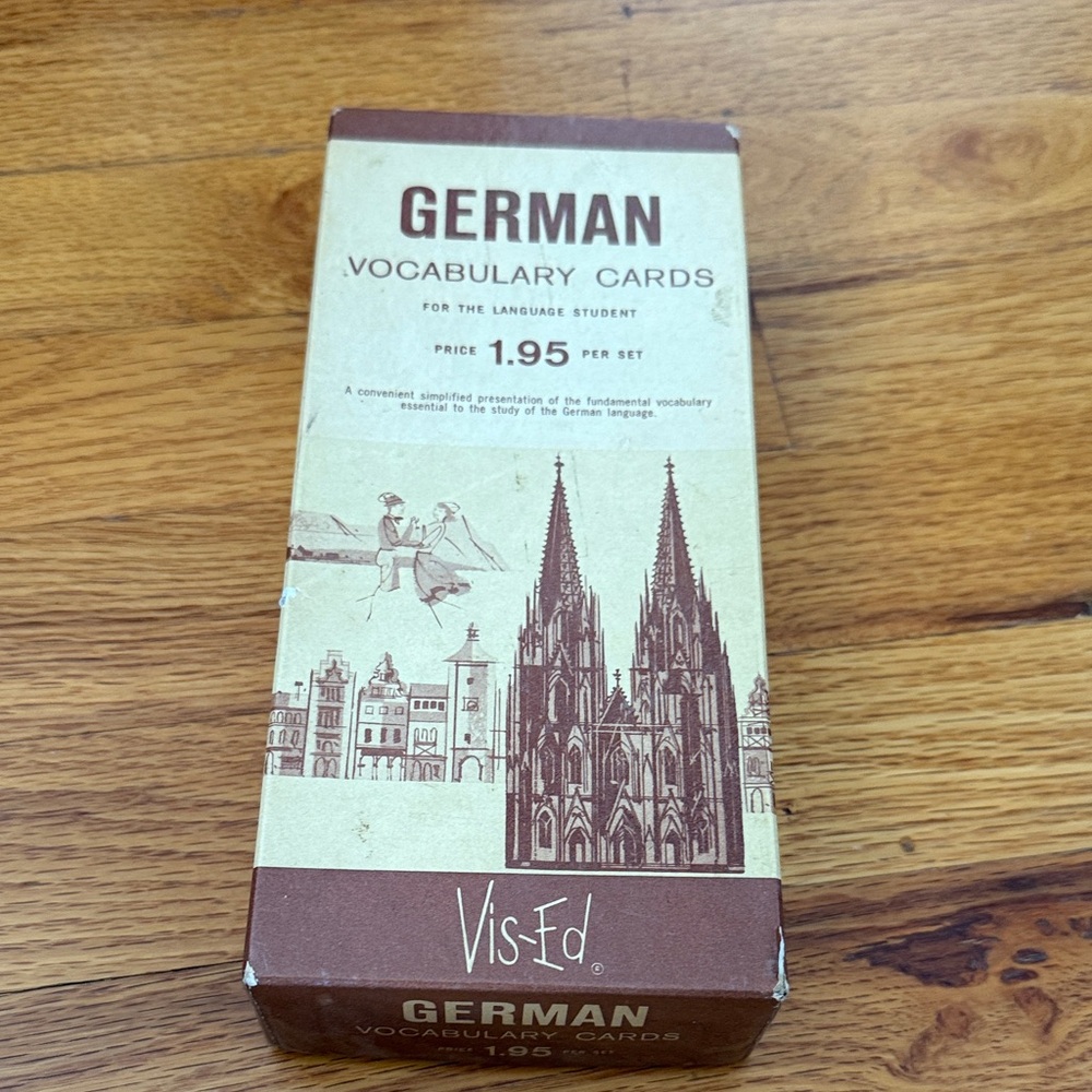 German Vocabulary Cards - Brown